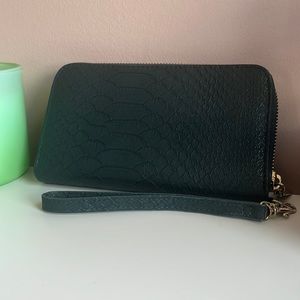Teal wristlet